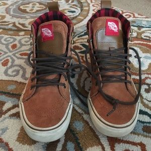 Brown hightop vans